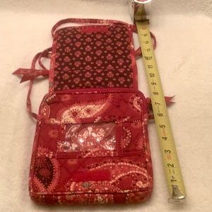 Vera Bradley Mesa Red Paisley Mini Hipster Crossbody Bag